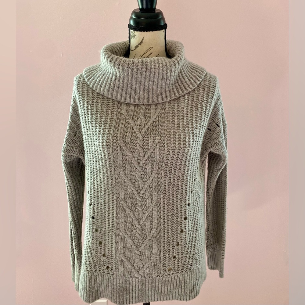 Women’s Banana Republic Cable Knit Turtleneck Sweater Size Small